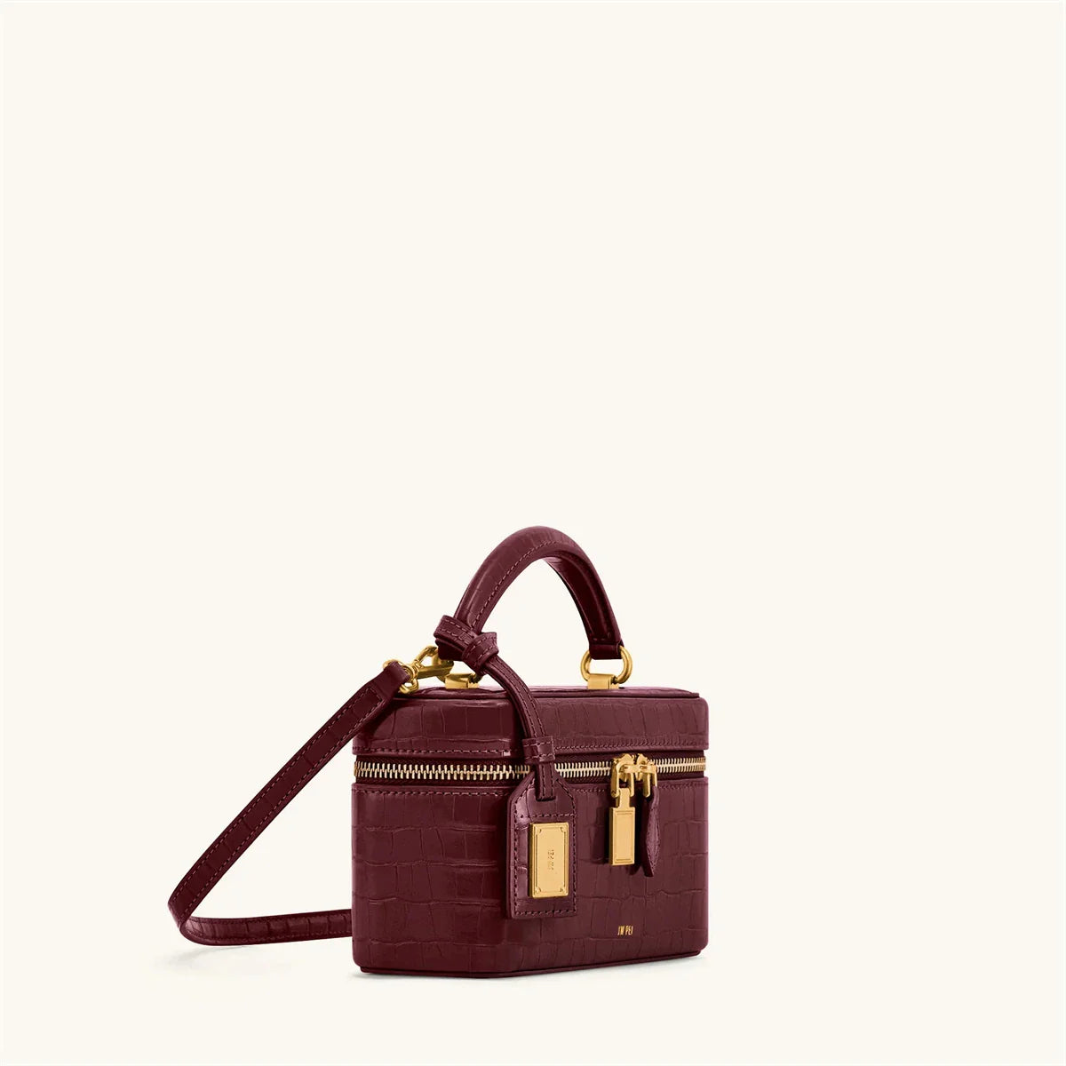 Women Shoulder Bag Crossbody Handbag Croc Embossed Small Square Box Purse French Vintage Messenger Bags Exquisite Ladies