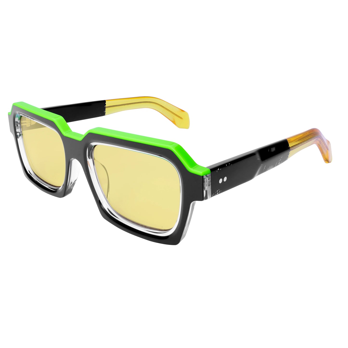 Luxury Design Look Oversized Sunglasses Women Polarized Glasses Trendy Thick Acetate Wide Double Bridge UV400 Retro