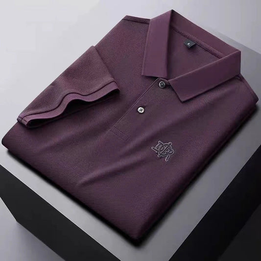Designer brand 100%cotton short sleeve polo shirt summer trend letter embossed lapel top casual golf T-shirt business men's wear