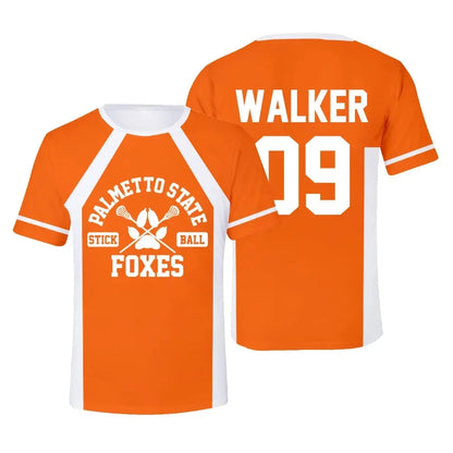 New The Foxhole Court Palmetto State Foxes Lacrosse Jersey Cosplay WILDS MINYARD 3D Tshirt Men/Women Short Sleeve Kids Tees
