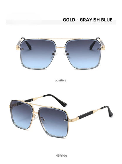 Square Sunglasses For Men 2024 Vintage Fashion Glasses Luxury Retro Sunglasses Women Trendy Vacation Shades Gafas De Sol Hombre