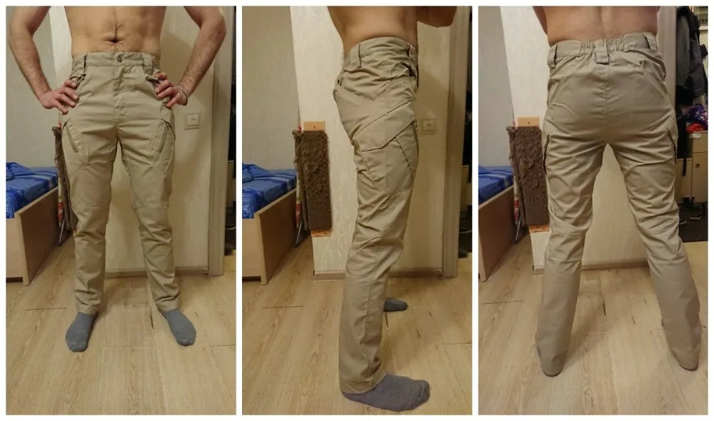 IX9 City Tactical Cargo Pants Men Hiking   Hunting Pants Cotton Many Pockets Stretch Flexible Man Trousers XXXL