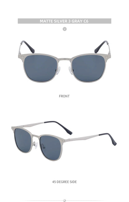 New Arriavl Square Sunglasses Men 2026 Luxury Brand Metal Frame Retro Punk Sun Glasses Male Driving Shades Vintage Eyewear UV400