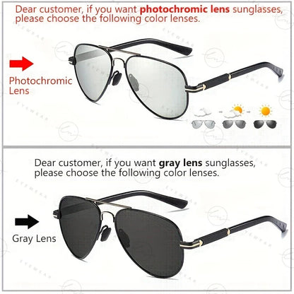Brand Design Aviation Sunglasses Polarized Man Photochromic UV400 Glasses Woman Anti-glare Driving Goggles zonnebril heren