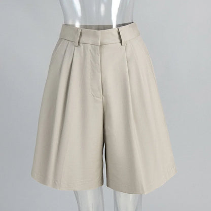 Straight-leg Pants 2026 Summer Shorts Temperament Casual Versatile Loose and Thin Five-point Suit Shorts