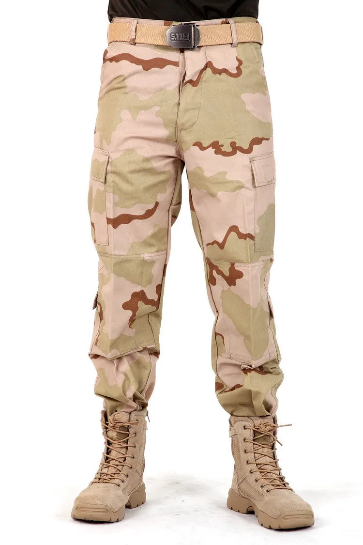 Men's Camouflage Tactical Pants Multi-Pockets Hunting Digital Camo Training  Cargo Pants New Spring  Long Trousers for Men