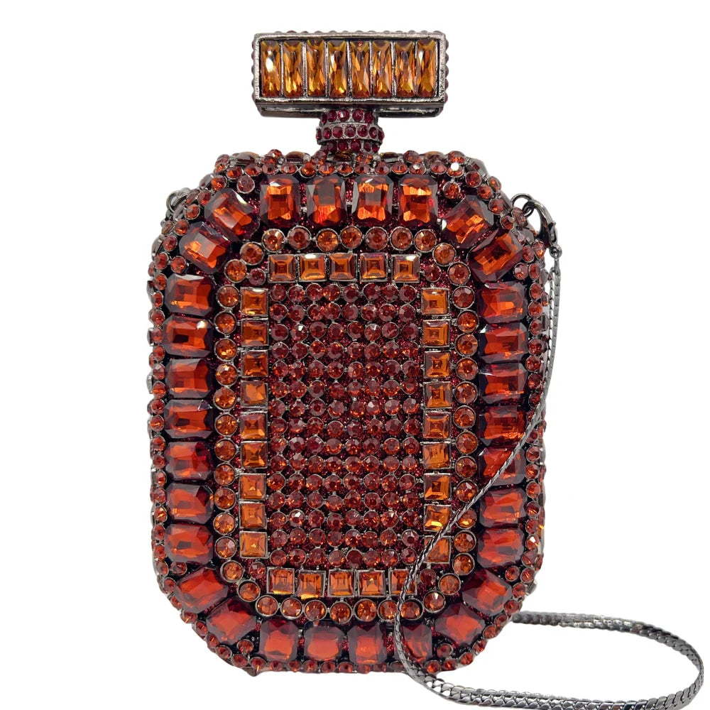 High Quality Luxury New Design Perfume Bottle Diamond Bag, Diamond Wedding Party, Handbag, Evening Bag, Crystal Clutch