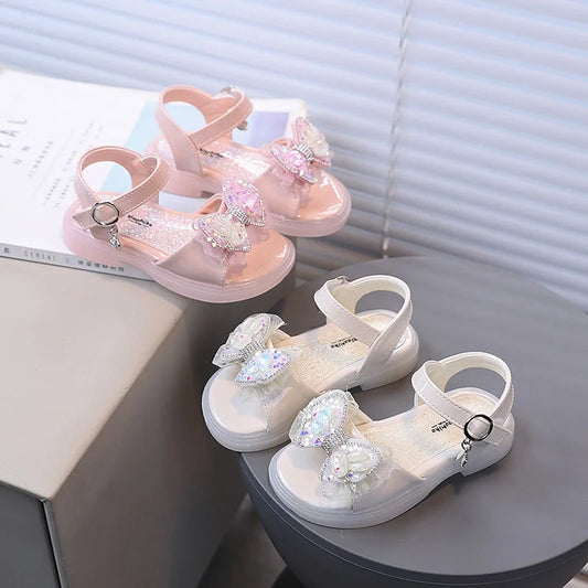 Kids From 2-9 Years Princess Shoes Summer Girls Sandals Casual School Kids Shoe Outdoor Beach Sandal Children's Student sneaker