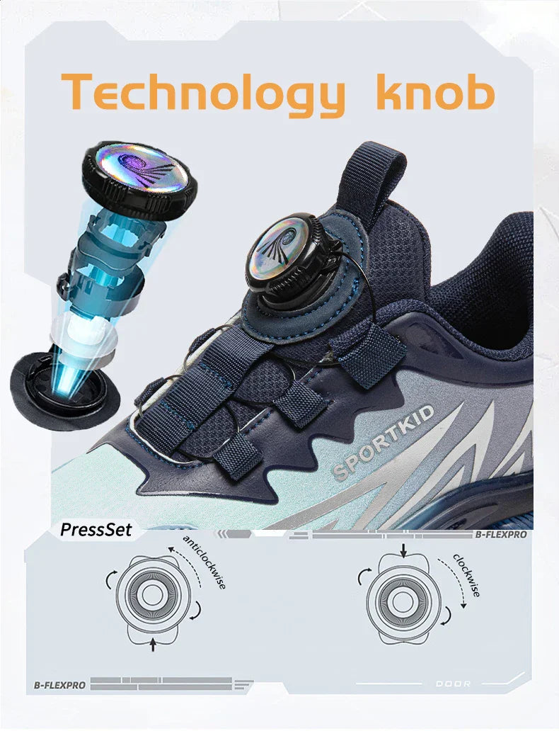 Boys Sports Sneakers Kids Athletic Shoes Outdoor Running Tennis Basketball Casual Walking Footwear Non-slip Size 29-39