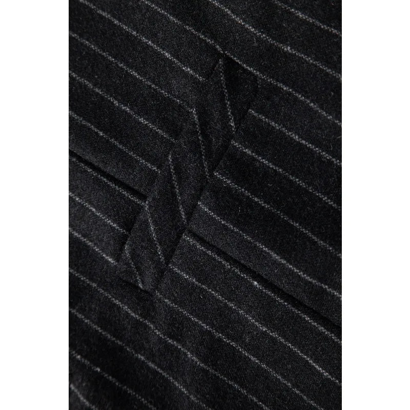 Men Suit Vest Vintage Striped Single-breasted Man Waistcoats Business Casual Slim Sleeveless Male Party Dress Vests