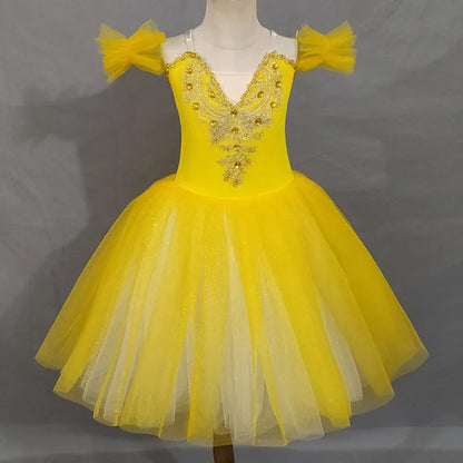 Fashion Children's Day Ballet Dress Kids Tutu Puffy Dance Wear Princess Dresses Girls Summer Performance Clothes Girl Vestidos