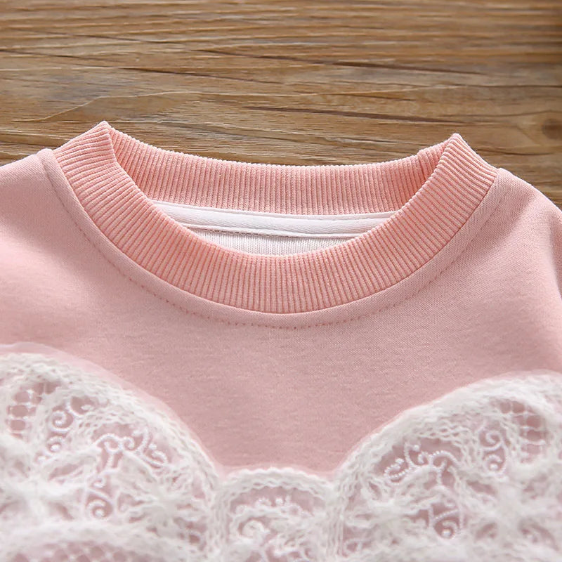 New Spring Autumn Baby Clothes Suit Children Girls Long Sleeved T-Shirt Pants 2Pcs/Sets Fashion Kids Clothing Set Infant Outfits