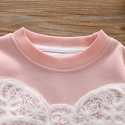New Spring Autumn Baby Clothes Suit Children Girls Long Sleeved T-Shirt Pants 2Pcs/Sets Fashion Kids Clothing Set Infant Outfits