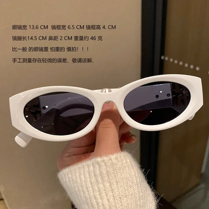 2025 New Fashion Small Frame Cat Eye Sunglasses Women Men Brand Design Luxury Sun Glasses Ladies Eyewears Oculos De Sol UV400