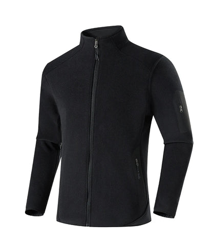 Winter Fleece Jacket Men Women Outdoor Windproof Warm Fleeced Clothing Unisex Hiking Camping Climbing Skiing Sport Coat