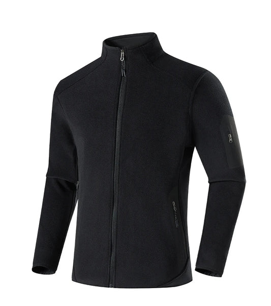 Winter Fleece Jacket Men Women Outdoor Windproof Warm Fleeced Clothing Unisex Hiking Camping Climbing Skiing Sport Coat