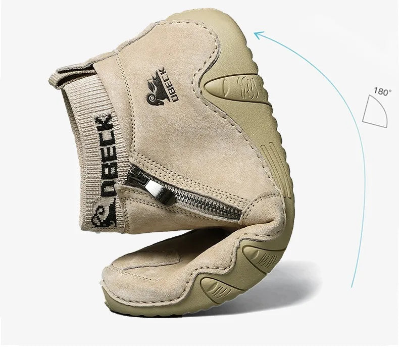 DBECK Men Sneakers Casual Shoes Male High Top Sneakers Winter Warm Designer Fashion Loafers Lace Up Shoes Men Ankle Boots