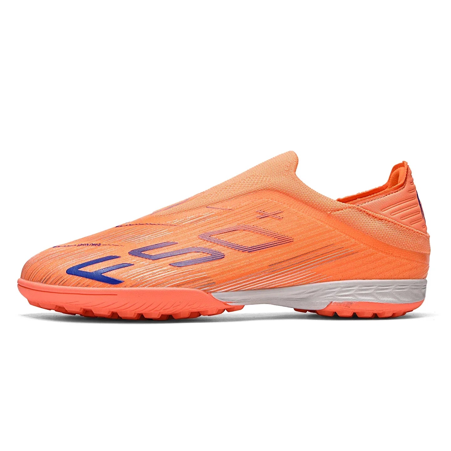 Without-lace F50+ Mens Soccer Shoes Boys Training Non-Slip Turf Soccer Cleats TF/FG Football Sneakers Chuteira Campo 35-45