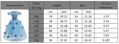 Elsa Anna Kid Princess Girls Dress Rapunzal  Kids Cosplay Halloween Vestidos Children Costume Birthday Party Dress
