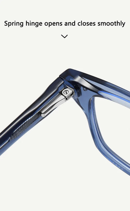 Personalized Fashion New Geometric Square Design Men's Anti-blue Light Reading Glasses Can Be Customized Prescription