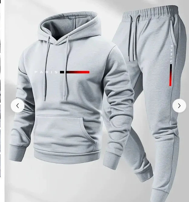 2026 New Men's Printed Hoodie Pants Set Autumn_Winter Men's and Women's Set Fashion Casual Hip Hop High Quality Hoodie Suit