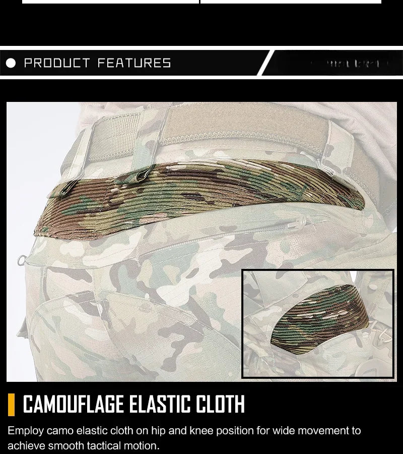 G3 Cargo Pants Men Hiking Pants with Pads camouflage Tactical Pant Streetwear Multicam Hunting Pants Gen3 Mens Clothing New
