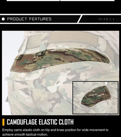 G3 Cargo Pants Men Hiking Pants with Pads camouflage Tactical Pant Streetwear Multicam Hunting Pants Gen3 Mens Clothing New