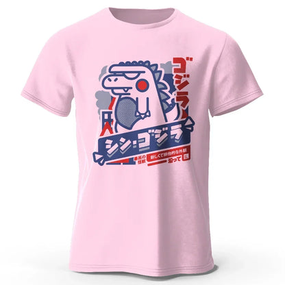 Harajuku Kawaii Animal Printed 100% Cotton T-Shirt, Lightweight Round Neck Short Sleeve Tee, Unisex Casual Wear
