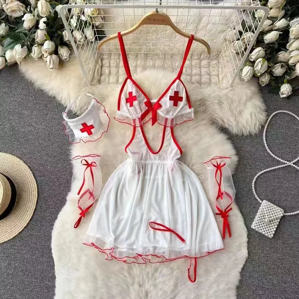 Woman Plus Size Sexy V-Neck Strap Dress Lace Trim Slim Short Dress Women Fashion Comfortable Dress Party Hotsweet
