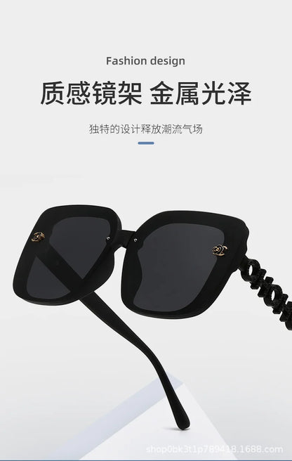 New Polarized Sun Glasses Women's High Sense Large Frame Versatile Sunglasses Street Shot Glasses Tide Light Luxury Sunglass