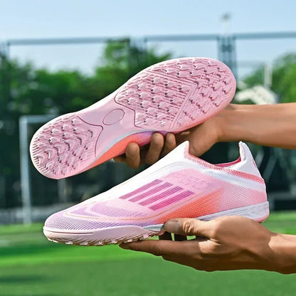 New Men Soccer Shoes Outdoor Sport Football Boots Training Breathable Match Boys Adult Cleats Non Slip Long Spikes Comfortable