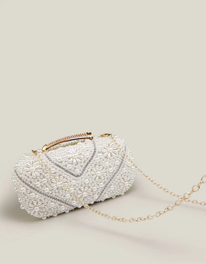Pearl Clutch Bags Women Purse Ladies white Hand Bags Evening Bags for Party Wedding black Shoulder Bag Bolsa Feminina