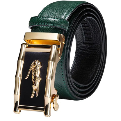 Men's Orange Brown Belt for Jeans New Yellow Green Blue Leather Jeans Belts Fashion Cowboy Genuine Leather Belt Strap