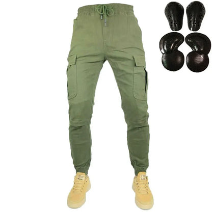 Men & Women Riders Equipment Tooling Casual Hidden Knee Pads Hip Gears STYLE Jeans Hockey Pants Off-road Motorcycle Riding Pants
