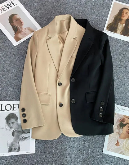 New Spring Suit 2025 Suit Jacket for Women with Small Temperament and High-end Feel Loose Casual Chic Elegant Fashion Coat Top
