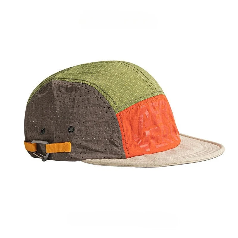 Quick Dry 5 Panel Camp Cap Women Summer Breathable Mesh Running Hat Outdoor Sports Adjustable Baseball Caps Men