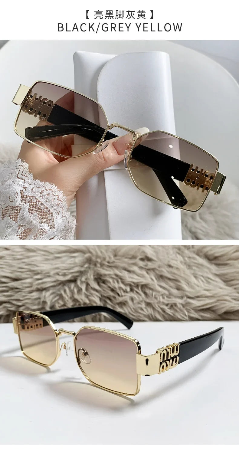 Metal Women's Sunglasses High Quality High Sense Trend Street Sun Glasses Girls Sunshade Glasses UV400