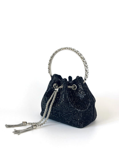 Dinner bag Handle Shining Rhinestones Evening clutch Bag Sparkling, Elegant, Exquisite Dinner Party Handbag party wedding Bag