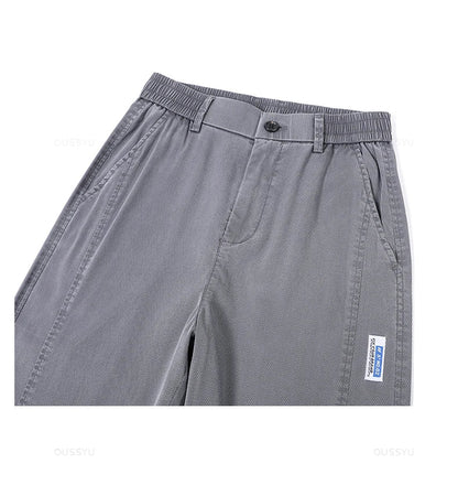 Summer Ultrathin High Quality Soft Lyocell Fabric Men's Jeans Loose Straight Denim Pants Design Casual Trousers Plus Size M-5XL