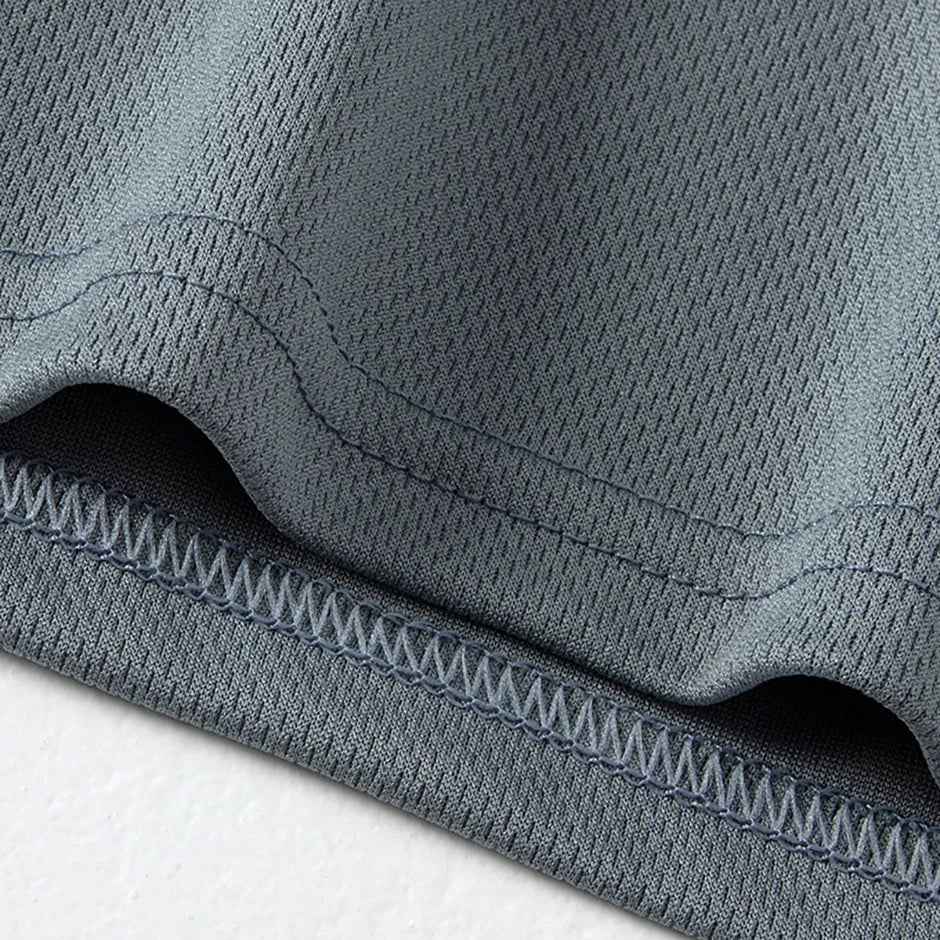 2/4/6Piece Four Seasons Men's Solid Color Round Neck Short Sleeve Top With Printed Cuffs Youth Sports And Leisure T-shirt trendy