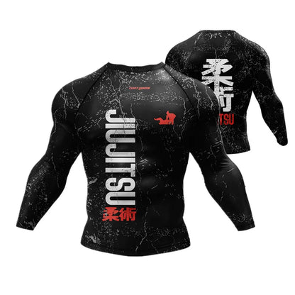 New UPF 50+ Rashguard Men's Surfing T-Shirt Quick Dry UV Protection Breathable Long Sleeve Beach Surf Wear Fitness Running Shirt