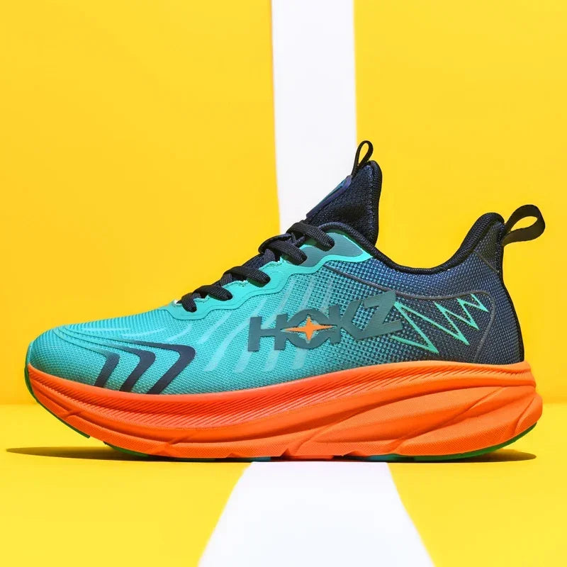 Men Mesh Running Shoes Off-road Shoes Sneakers Outdoor Breathable Trainer Race Luxury shoes Cushioning Couple Non-Slip Fashion