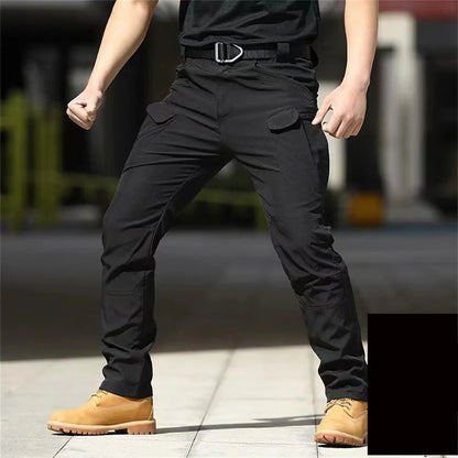 Plus Size Men's Elastic Tactical Pants Camping Hiking Fishing Trekking Climbing Outdoor Trousers Quick Dry Sports