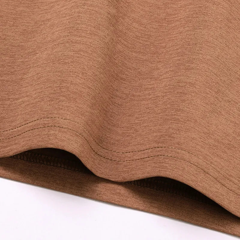 2026 Korean Style Men's Casual and Fashionable One Button V-neck Solid Color Short Sleeved T-shirt Summer Versatile Top