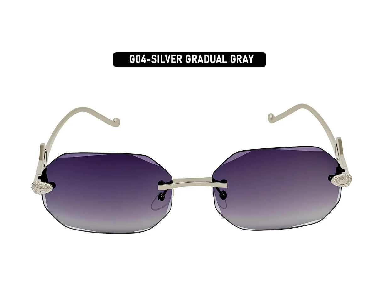 Fashion Rimless Sunglasses Women 2026 Oval Glasses Luxury UV400 Protection Dropshipping Lentes De Sol Mujer Lunette Soleil Femme