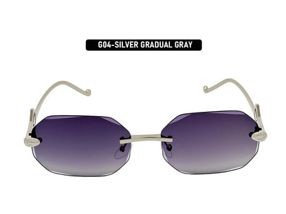 Fashion Rimless Sunglasses Women 2026 Oval Glasses Luxury UV400 Protection Dropshipping Lentes De Sol Mujer Lunette Soleil Femme