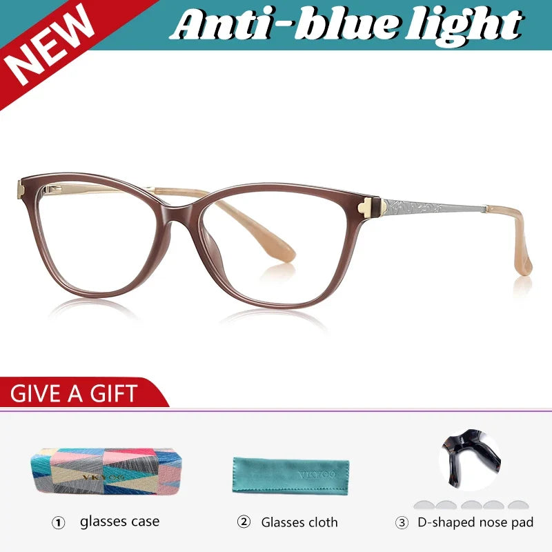 Classic Square Anti Blue Light Blocking Reading Glasses Women Prescription Glasses Computer Lightweight Eyeglasses LS231