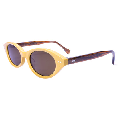 Vintage Oval Sunglasses Women Luxury Silver Carved Temples Acetate Sun Glasses Retro Small Frame Black Shades UV400