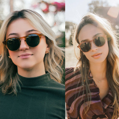 Fashion Acetate Polarized Sunglasses Round Vintage  Shade UV400 New Men/Women Retro Sun Glasses 600001S