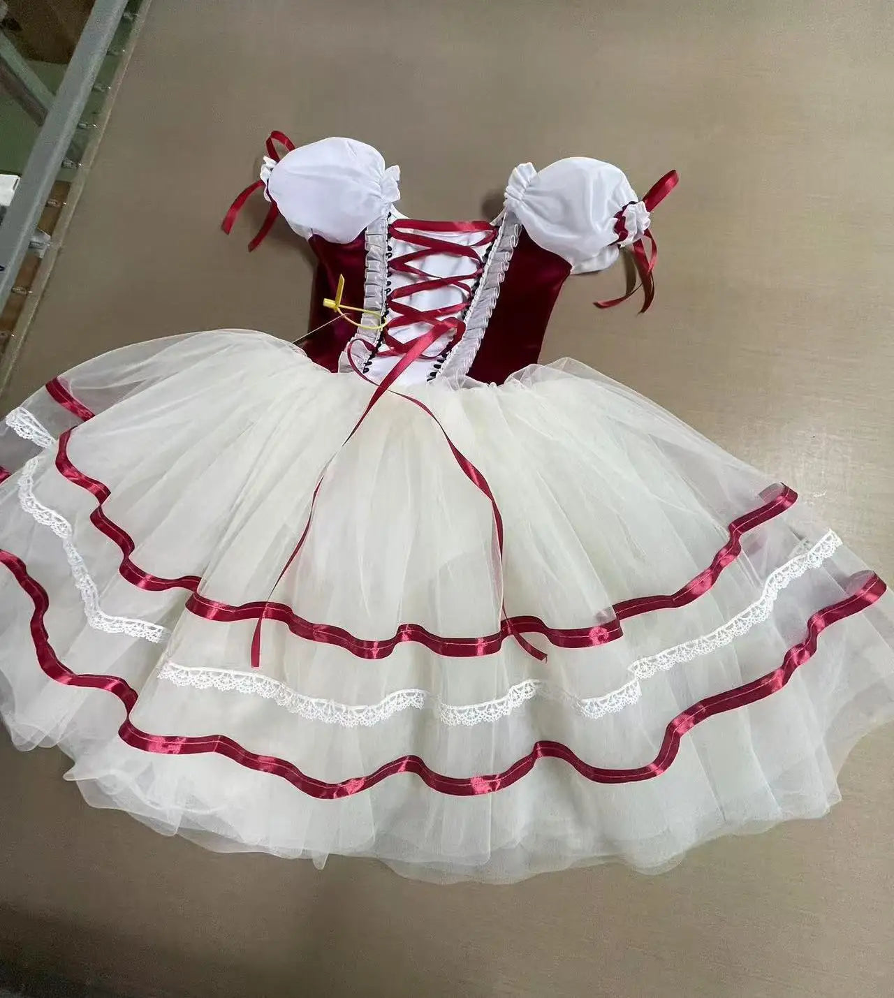 Adults Women Girls Long Ballerina Dress Kids Child Giselle Performance Swan Dance Costume Red Romantic Tutu Ballet Skirt Clothes